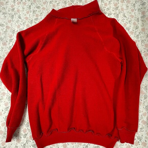 Indiana University Red Hooded Sweatshirt - Well Made / Used - Large - Picture 13 of 15